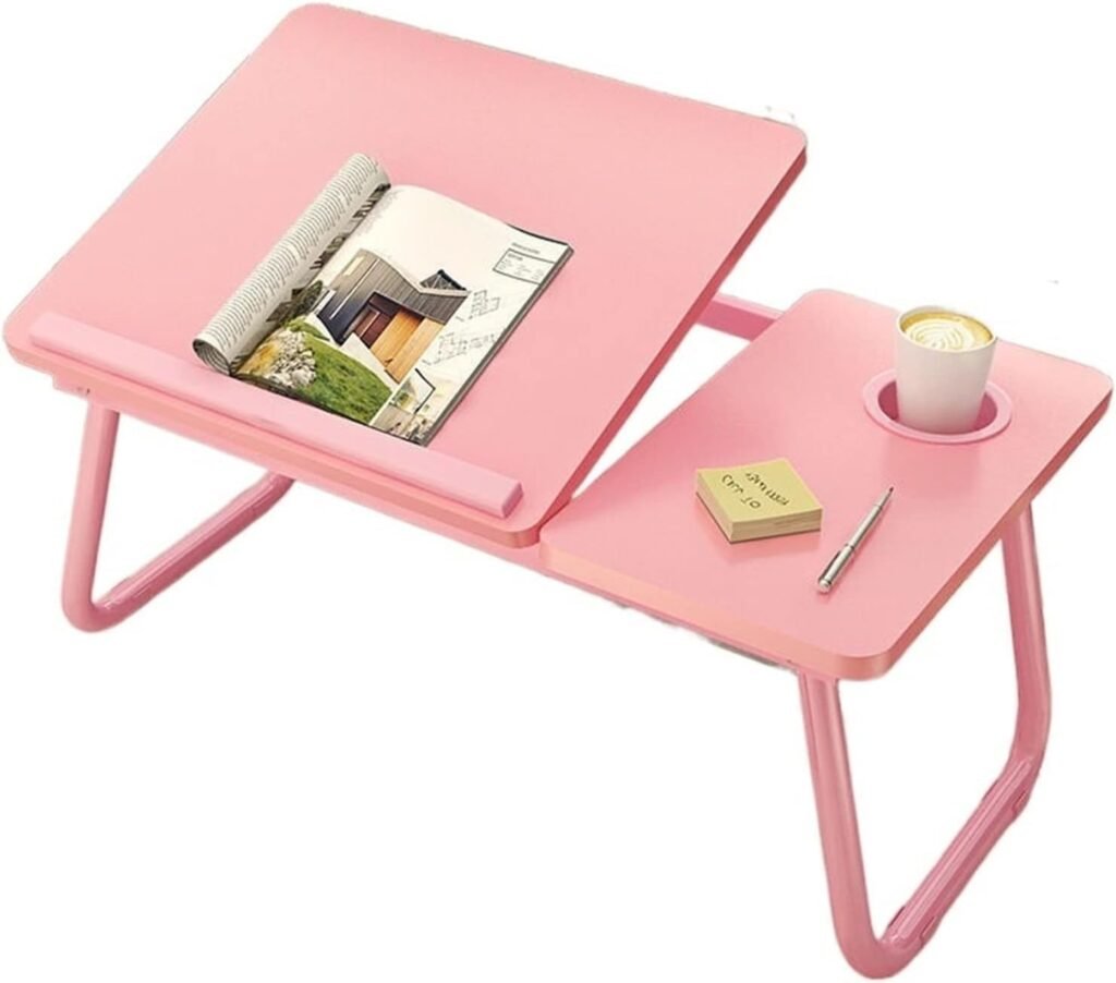 Laptop Desk, Laptop Bed Table Office Desk Desk in Bed Laptop Desk Student Dormitory Lifting Study Desk Folding Small Desk in Bedroom Foldable