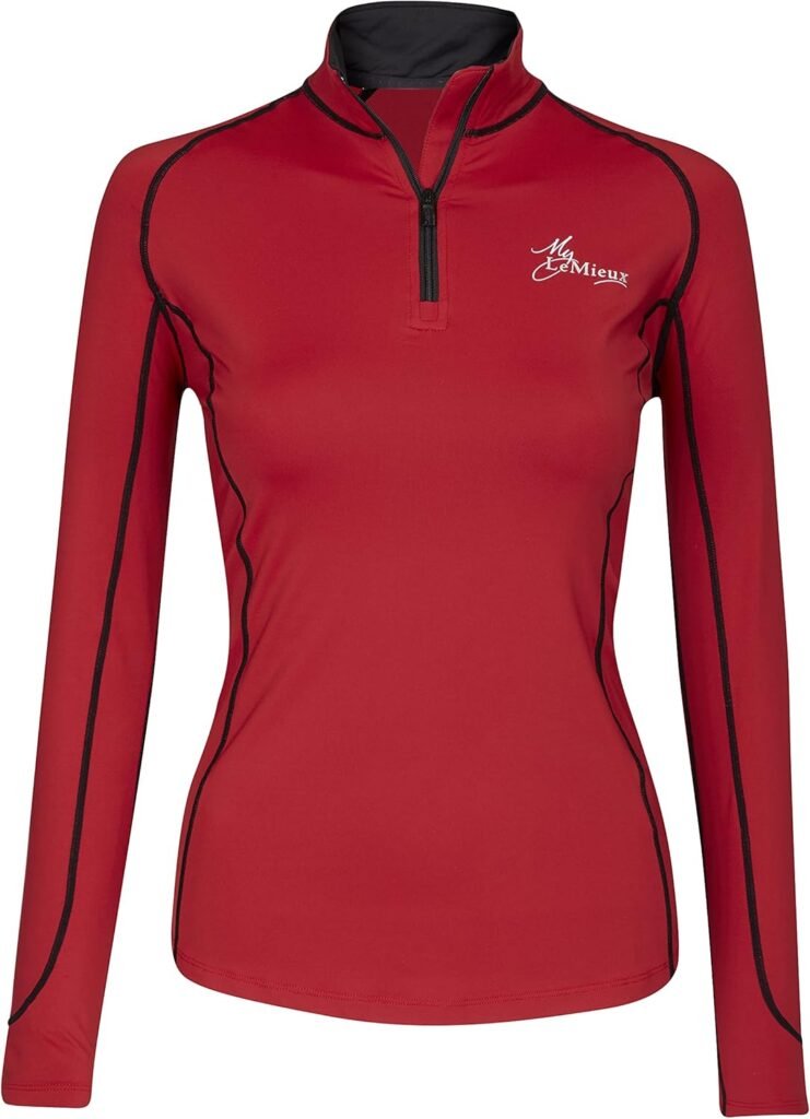 LeMieux Women’s Base Layer Top – Long Sleeve Athletic Thermal Shirts – Equestrian Apparel & Gear for Horseback Riding