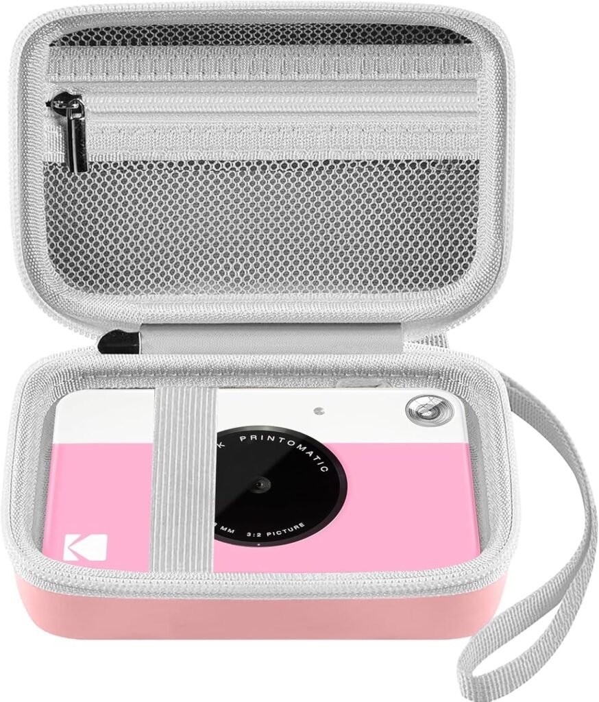 Leayjeen Digital Cameras Case Compatible for Kodak Printomatic Digital Instant Print Camera/PROGRACE/GKTZ/vatenick/Step Instant Printer Hard Organizer/Sony DSCW830/Sevenat (case only) Pink Leayjeen Digital Cameras Case Compatible for Kodak Printomatic Digital Instant Print Camera/PROGRACE/GKTZ/vatenick/Step Instant Printer Hard Organizer/Sony DSCW830/Sevenat (case only) Pink