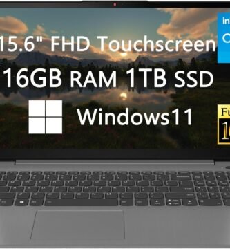 Lenovo 15 FHD Touchscreen Laptop 2023 Newest Upgrade Intel 11th Core i5-1135G7 16GB RAM 1TB SSD Bluetooth USB-C Fast Charge Windows 11 School and Business Ready Grey LIONEYE HDMI Cable 82H80358US