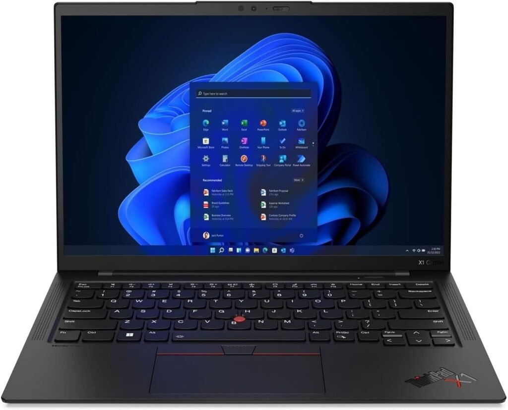 Lenovo Gen 11 ThinkPad X1 Carbon Laptop with Intel Corei7-1355U Processor, 14 Inch WUXGA Non-Touch Display, 32GB LPDDR5 RAM, 1TB Gen4 Performance SSD, Thunderbolt, Backlit Keyboard and Windows 11 Pro