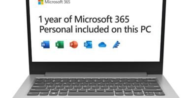 Lenovo IdeaPad 1 14 inch HD Laptop – (Intel Celeron, 4GB, 64GB, Windows 11 Home in S mode) – Platinum Grey, 1 Year of Microsoft 365 Personal Lenovo IdeaPad 1 14 inch HD Laptop – (Intel Celeron, 4GB, 64GB, Windows 11 Home in S mode) – Platinum Grey, 1 Year of Microsoft 365 Personal