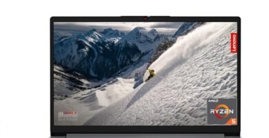 Lenovo IdeaPad 1 15 inch Full HD Laptop – (AMD Ryzen 5-3500U, 8GB, 256GB SSD, Windows 11 Home in S mode) – Cloud Grey