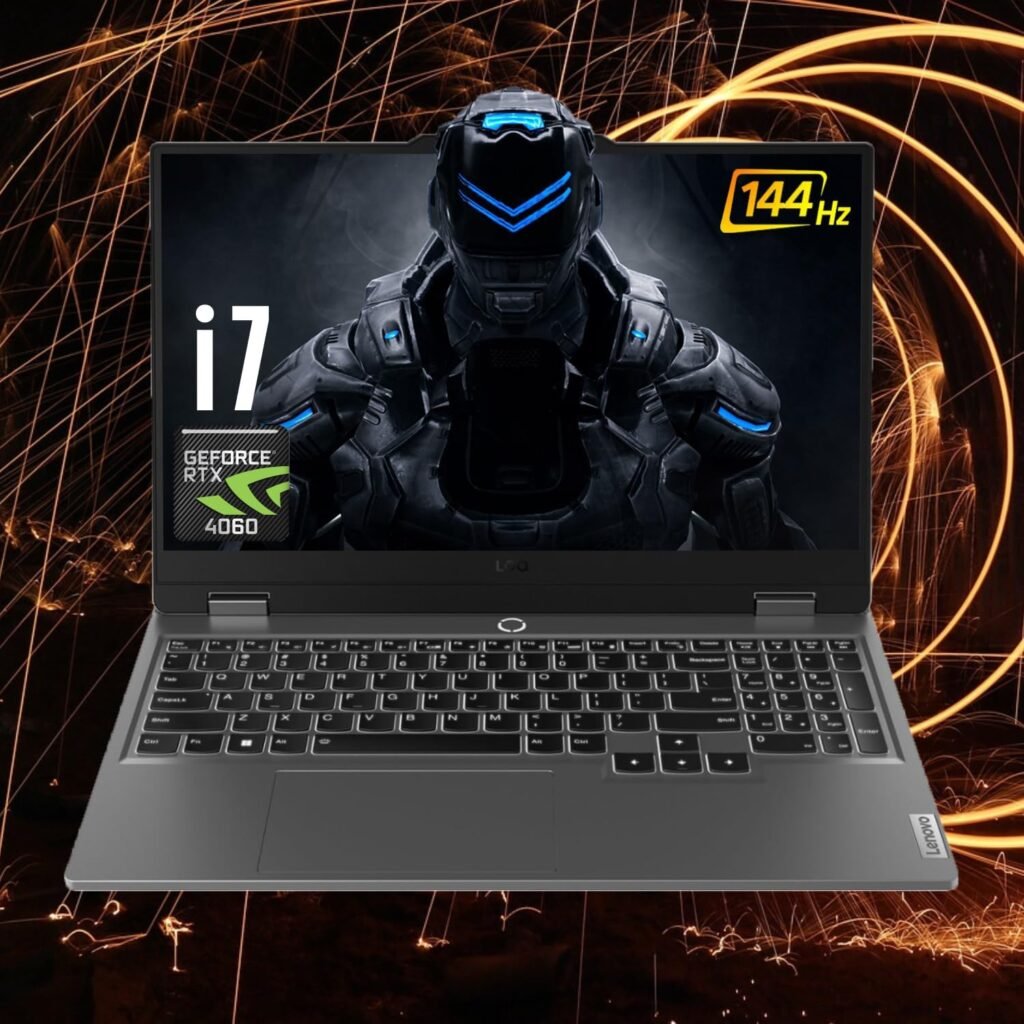 Lenovo LOQ i7 Gaming Laptop, 15.6″ FHD 144Hz, i7-13650HX (Beats i9-12900H), GeForce RTX 4060 (Boost Clock 2370MHz), 32GB DDR5 RAM, 2TB SSD, Backlit KB, RJ-45, Wi-Fi 6, Windows 11 Home, Grey