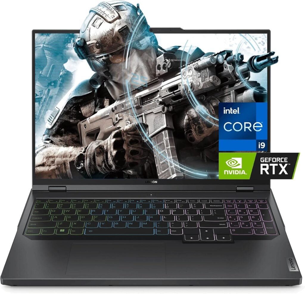 Lenovo Legion Pro-5i Gaming Laptop – 16″ WQXGA(2560×1600) 240Hz Display | Intel Core i9-13900HX(24 cores) | NVIDIA GeForce RTX 4070 | 64GB DDR5 RAM | 2TB SSD | 4-Zone Backlit Keyboard | Windows 11 Pro