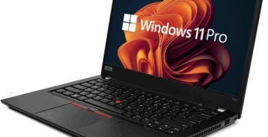 Lenovo ThinkPad T490 14″ Laptop – Intel Core i5 8th Gen CPU – 16GB RAM – 256GB SSD – Windows 11 Pro (Renewed)