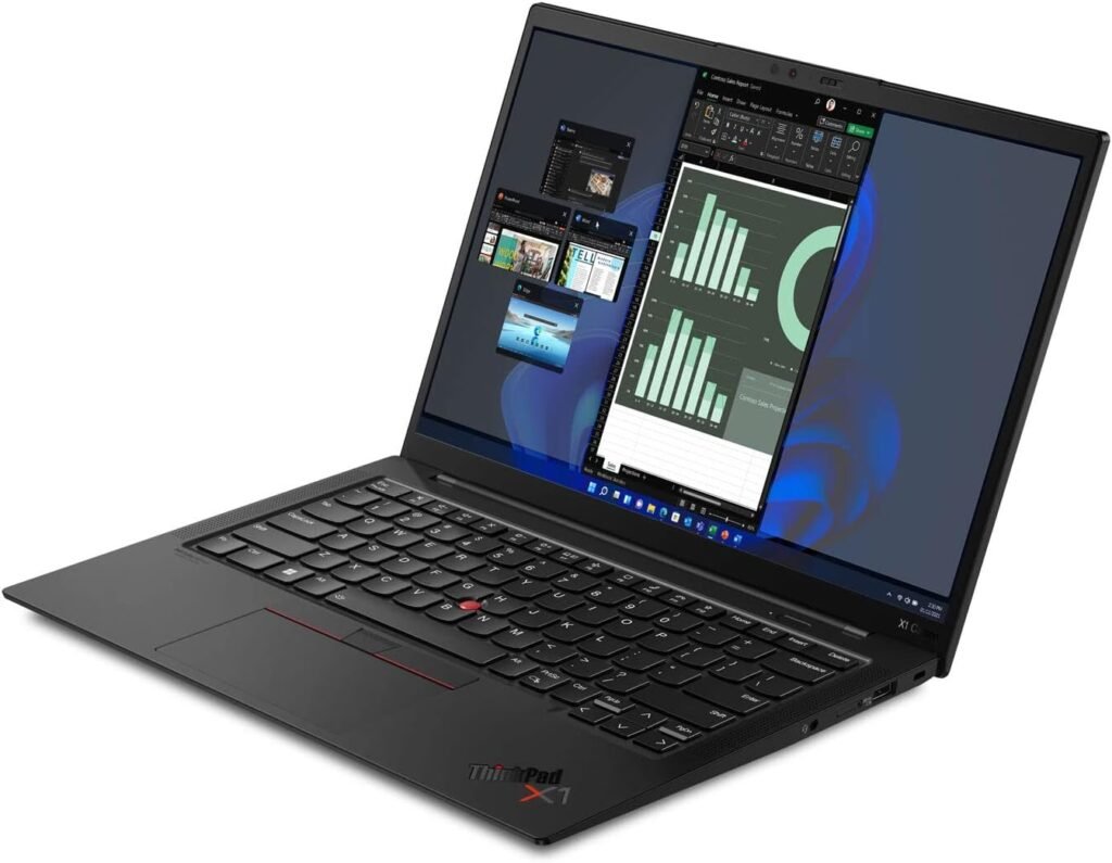 Lenovo ThinkPad X1 Carbon Gen 9, 2TB NVMe 14” Laptop – i7-1185G7 (4 Cores, 4.8Hz), 16GB RAM, WIFI 6 & BT 5.2, Intel vPro, Fingerprint Reader, Free Windows 11 pro upgrade, UK Backlit Keyboard