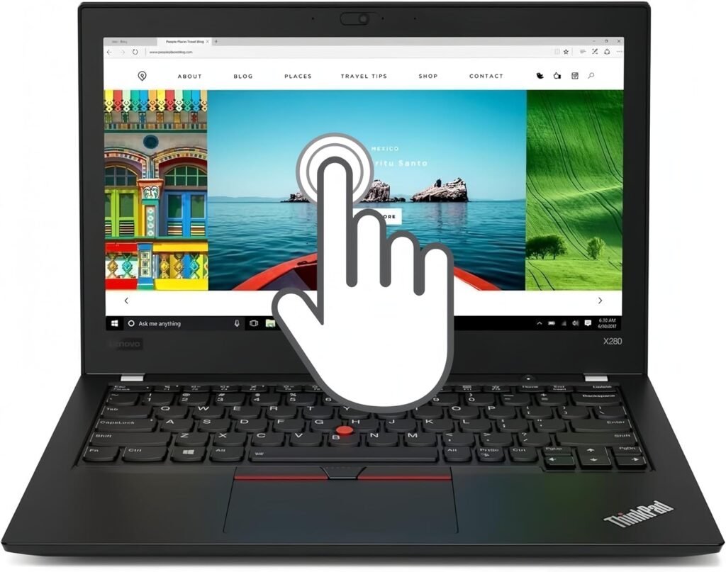 Lenovo ThinkPad X280 Touchscreen Ultrabook Business Laptop, 12.5″ FHD(1920×1080), Intel Core i5-8350U 1.70 GHz Up to 3.6GHz, 8GB RAM, 256 GB SSD, US Keyboard, Windows 10 Pro 64-bit (English) (Renewed)