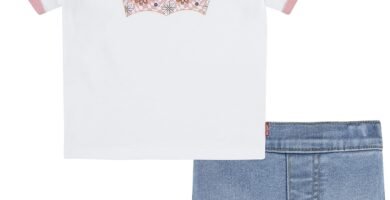 Levi’S Kids Lvg Checkerboard Iconic Short Baby Girls