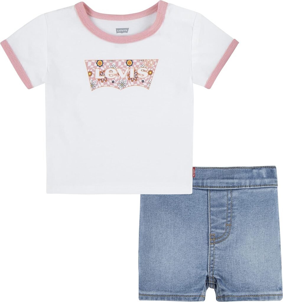 Levi’S Kids Lvg Checkerboard Iconic Short Baby Girls