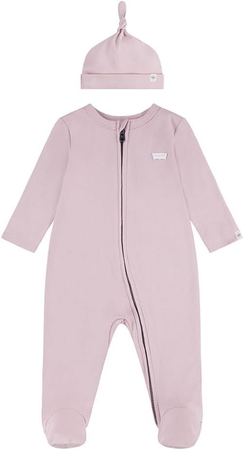 Levi’s Baby Boys’ LVN Footed Coverall & Hat Set 6ek247 Coordinated Outfits