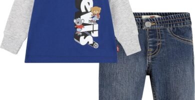 Levi’s Baby Boys’ Lvb 2fer Skater Denim Set 6ej099