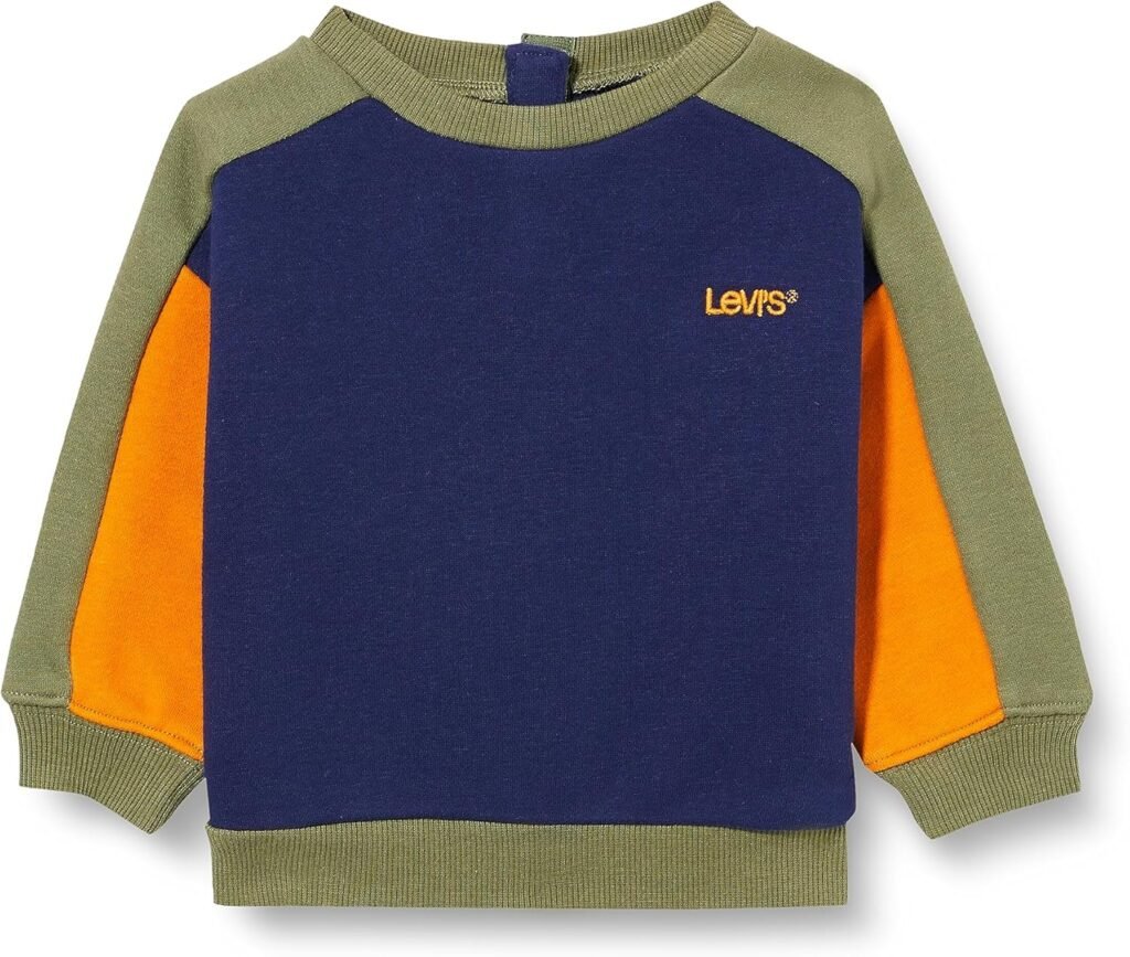Levi’s Baby Boys’ Lvb Logo Colorblock Crew 6ej199 Sweatshirts