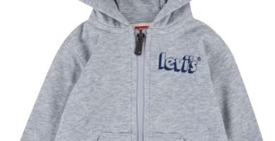 Levi’s Baby Boys’ Lvb Logo Full Zip Hoodie 6ee576 Hooded Sweatshirt