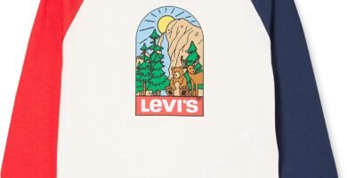 Levi’s Baby Boys’ Lvb Long Sleeve Trail Friends 6eg567 L/S TEE