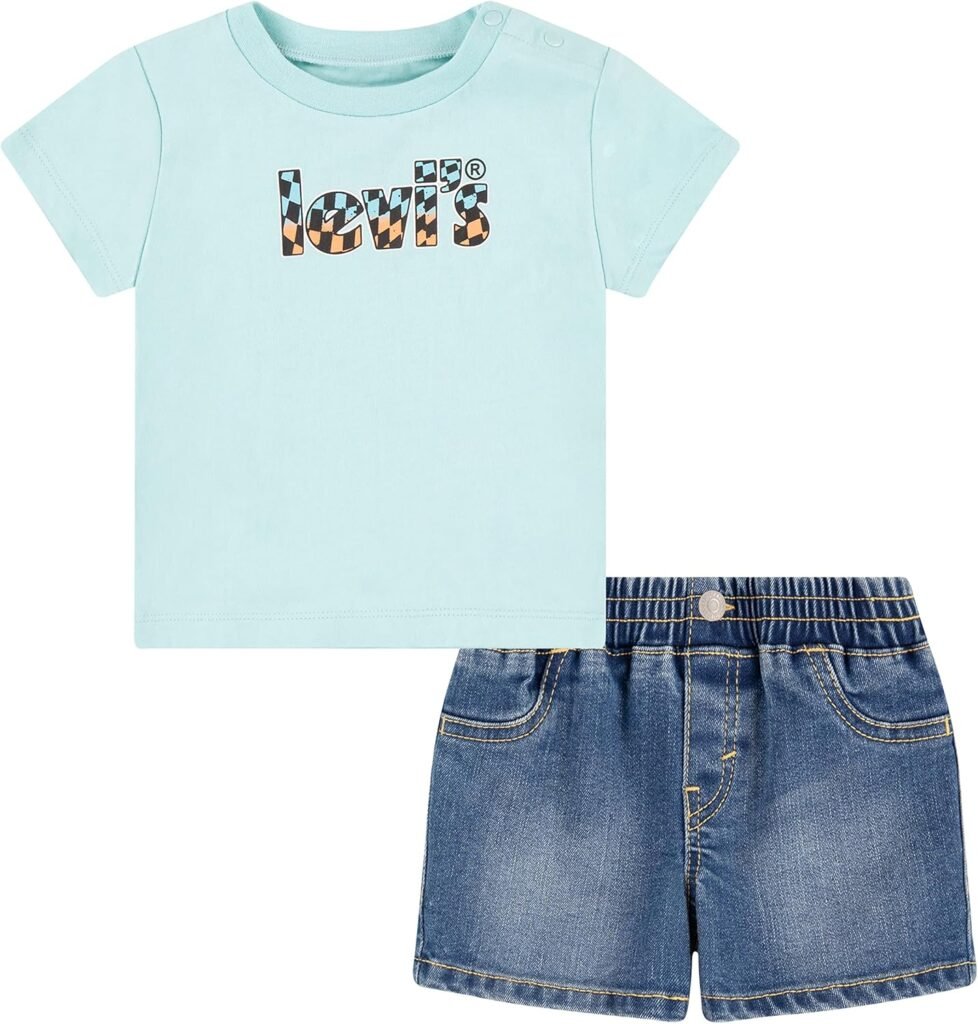 Levi’s Baby Boys’ Lvb Mascot Batwing Short Set 6eh787 Levi’s Baby Boys’ Lvb Mascot Batwing Short Set 6eh787