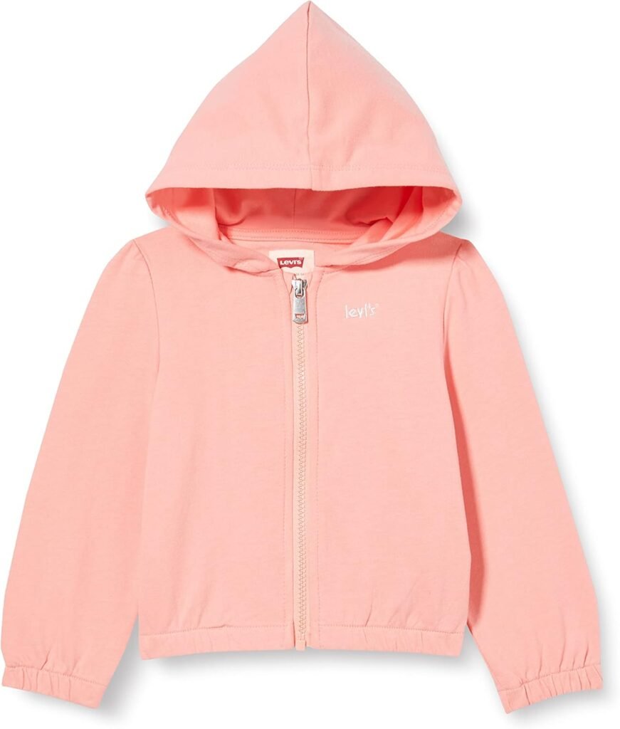Levi’s Baby Girls’ Lvg Elastic Zip Up Hoodie 1ef318 Hooded Sweatshirt