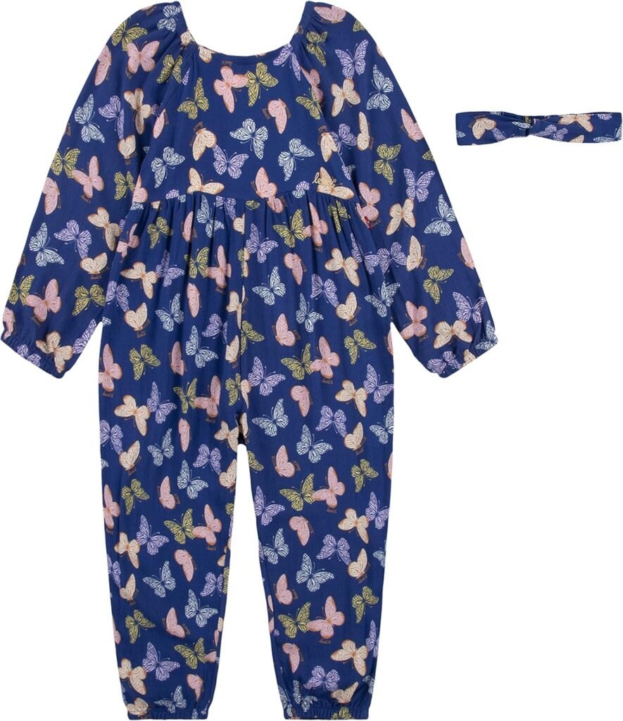 Levi’s Baby Girls’ Lvg Jumpsuit & Headband Set 1ef577 Overall/Shortall Levi’s Baby Girls’ Lvg Jumpsuit & Headband Set 1ef577 Overall/Shortall