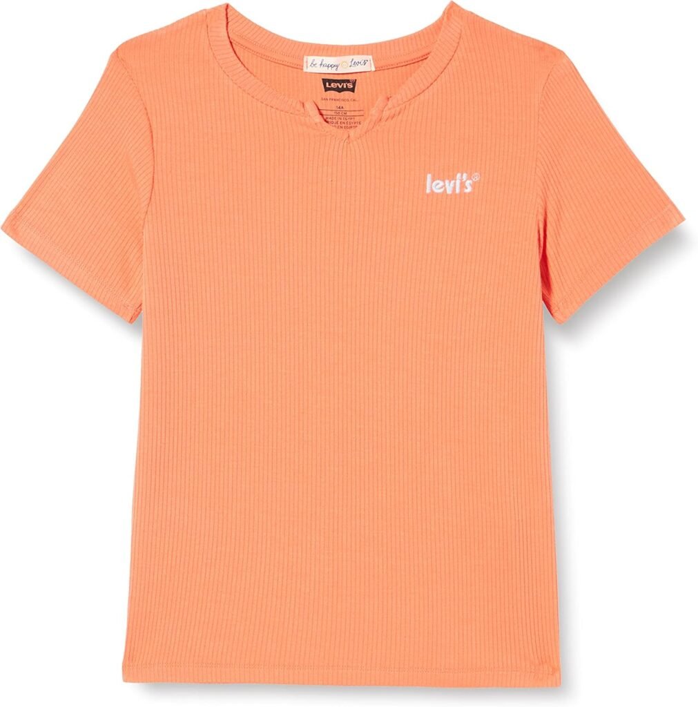 Levi’s Girl’s Lvg Short Sleeve Notch Baby Tee 4ee410