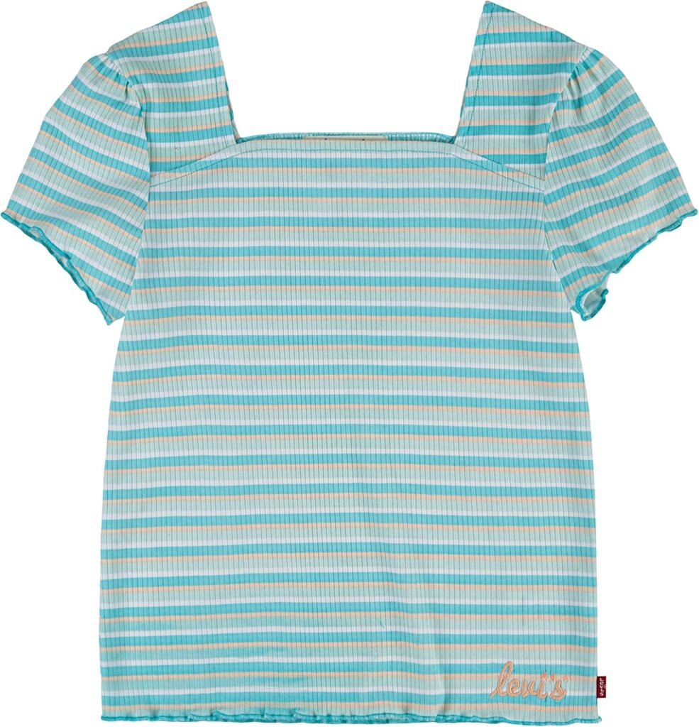 Levi’s Girl’s Lvg Ss Ribbed Baby Tee Shirt 3ee327 Levi’s Girl’s Lvg Ss Ribbed Baby Tee Shirt 3ee327
