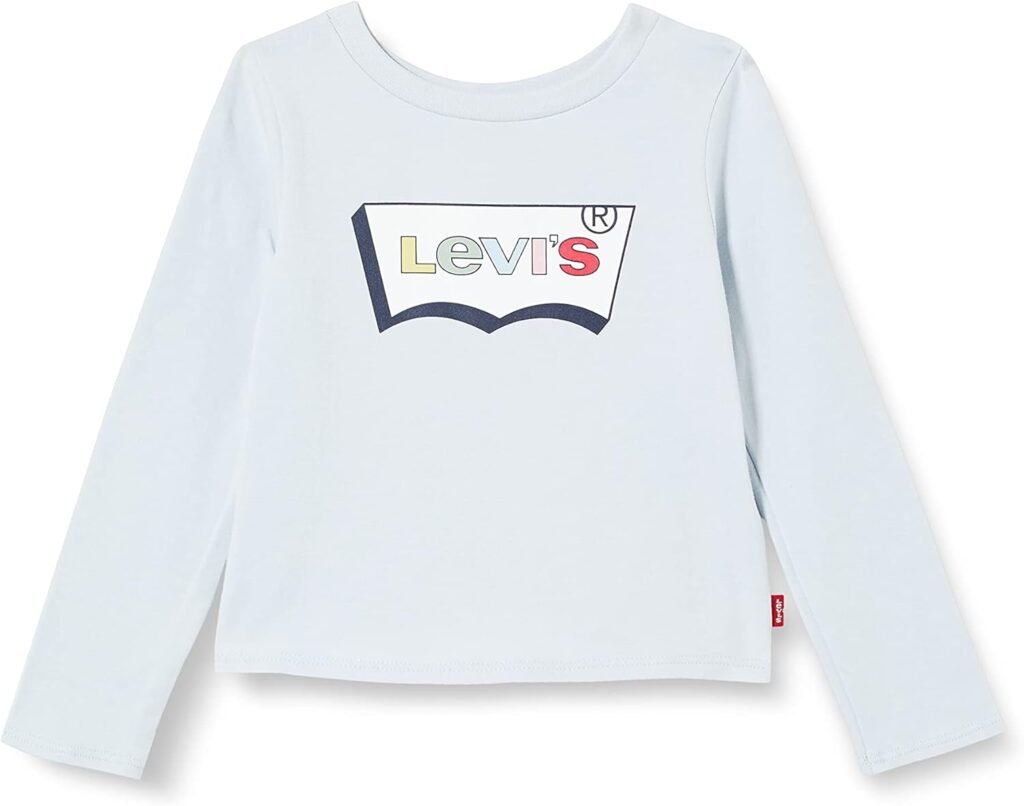 Levi’s Kids Long Slv Baby Tee Shirt Girls, 10-16 Years Old