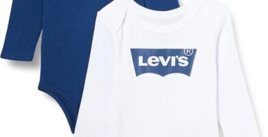 Levi’s Lhn Ls 2pk Batwing Bodysuit Se Nl0282 Boxed Sets