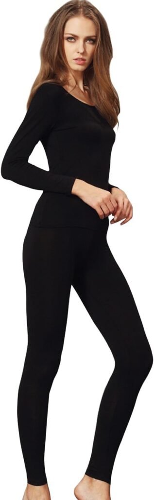Liang Rou Women’s Underwear Set, U-Cut Stretchy Thin Underwear, Leggings and Long Sleeve Shirt Liang Rou Women’s Underwear Set, U-Cut Stretchy Thin Underwear, Leggings and Long Sleeve Shirt