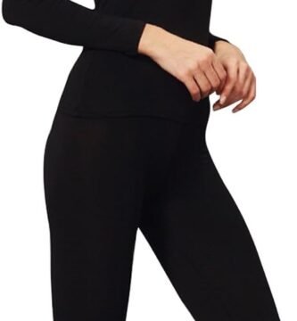 Liang Rou Women’s Underwear Set, U-Cut Stretchy Thin Underwear, Leggings and Long Sleeve Shirt