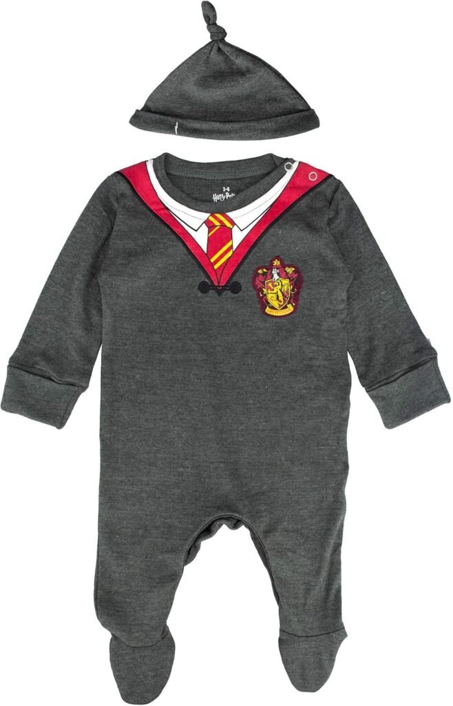 Licensed Harry Potter baby Romper Baby Grow with Hat Gryffindor for Boy or Girl Licensed Harry Potter baby Romper Baby Grow with Hat Gryffindor for Boy or Girl