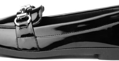 Lilley Anna Womens Black Patent Loafer