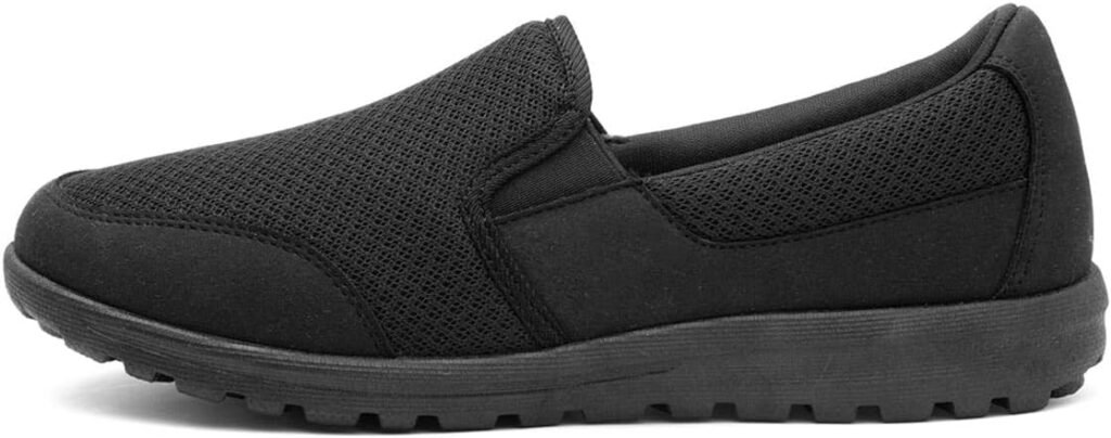 Lilley Dusty Womens Black Mesh Slip On Shoe Lilley Dusty Womens Black Mesh Slip On Shoe