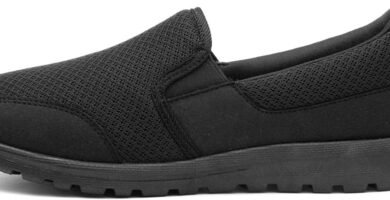 Lilley Dusty Womens Black Mesh Slip On Shoe