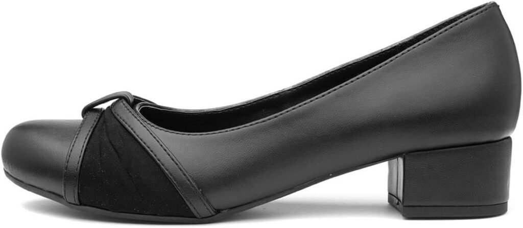 Lilley Valerie Womens Black Court Shoe