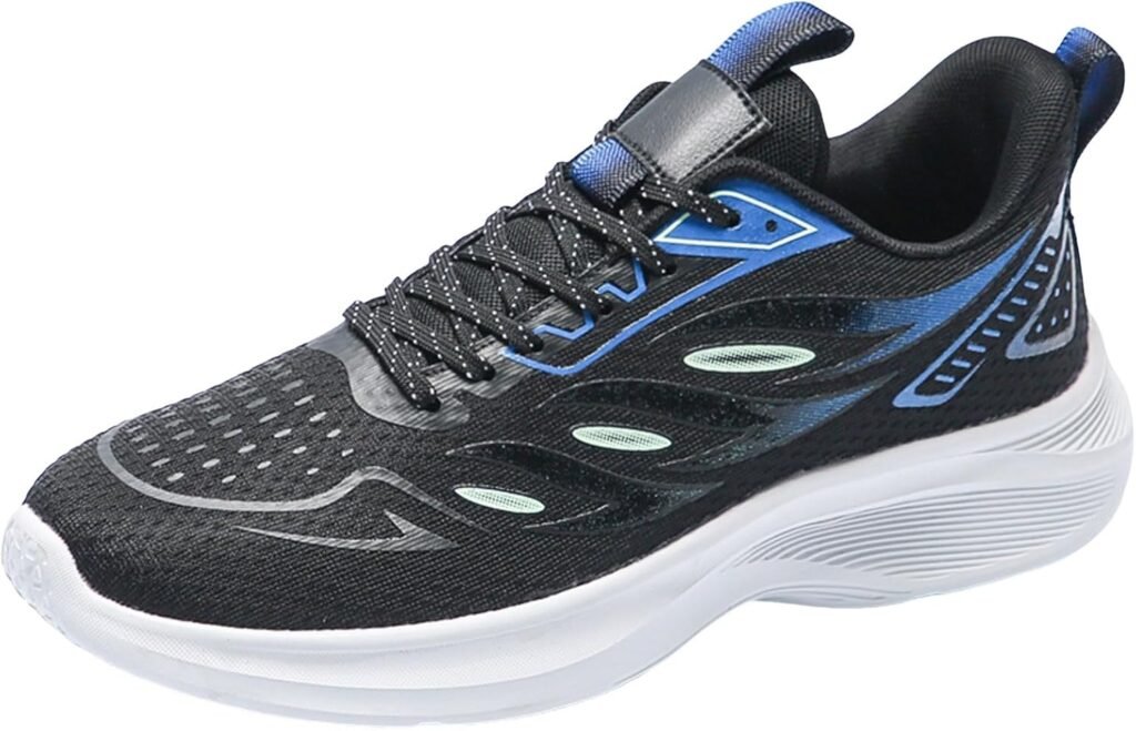 Limited Time Deals of The Day Steel Toe Cap Trainers Non Slip Work Shoes for Men Walking Shoe Sneakers Comfortable Leather Black Trainers Mens Size 9 Men’s Slip On Trainers Solid