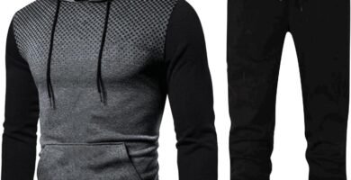 LindoMaker Mens Tracksuit 2 Piece Hooded Workout Sweatsuit Gym Athletic Jogging Suits Breathable Lightweight Casual Activewear Sets