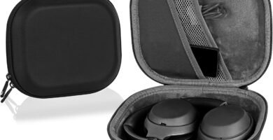 Linkidea Headphones Carrying Case Compatible with Sony WH-1000XM4, WH-1000XM3, WH1000XM2, WH-XB900N, MDR-1000X Case, Protective Hard Shell Travel Bag with Cable, Charger Storage (Black)