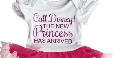 Little Secrets Clothing Baby Girl’s Disney Princess has Arrived Pink Tutu Romper with Bow Headband, Newborn Princess