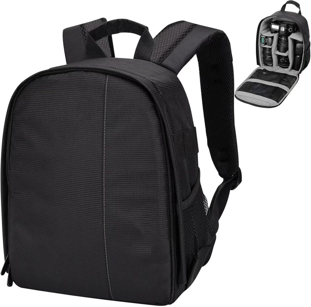 Lizbin Camera Backpack Professional Camera Bag for DSLR/SLR Mirrorless Camera, Photography Backpack Case for Women Men Photographers, Camera Case Compatible with Canon Nikon Sony Digital Lens (Grey) Lizbin Camera Backpack Professional Camera Bag for DSLR/SLR Mirrorless Camera, Photography Backpack Case for Women Men Photographers, Camera Case Compatible with Canon Nikon Sony Digital Lens (Grey)