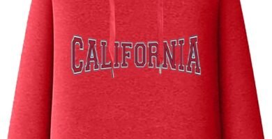 Los Angeles College Hoodies for Men Oversized Batwing Casual Aesthetic with Hood Pullover Hoodies Fall Long Sleeve Letter Trendy Sports Western Outfits 2024 Cool Vintage Preppy Plain