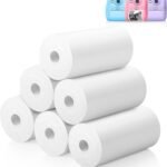 Luoba Kids Camera Printer Paper, 6 Rolls for Kids Instant Print Camera, HD Printing Thermal Print Paper Set, Refill Replace Camera Printer Paper