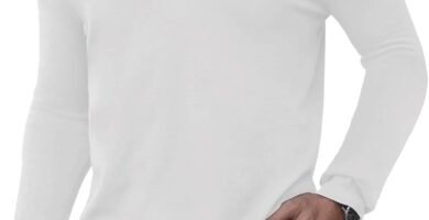 MLANM Men’s Jumpers Turtleneck Winter Warm Neck Ribbed Knitted Jumper Long Sleeve Solid Colour Basic Jumper Pullover Top