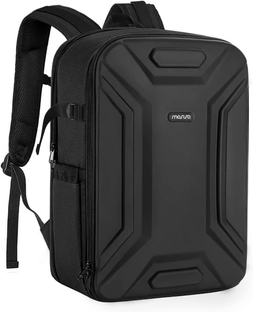 MOSISO Camera Backpack, DSLR/SLR/Mirrorless Camera Bag Waterproof Symmetric Geometric Hard Shell with Tripod Holder & 15-16 inch Laptop Compartment Compatible with Canon/Nikon/Sony, Black MOSISO Camera Backpack, DSLR/SLR/Mirrorless Camera Bag Waterproof Symmetric Geometric Hard Shell with Tripod Holder & 15-16 inch Laptop Compartment Compatible with Canon/Nikon/Sony, Black