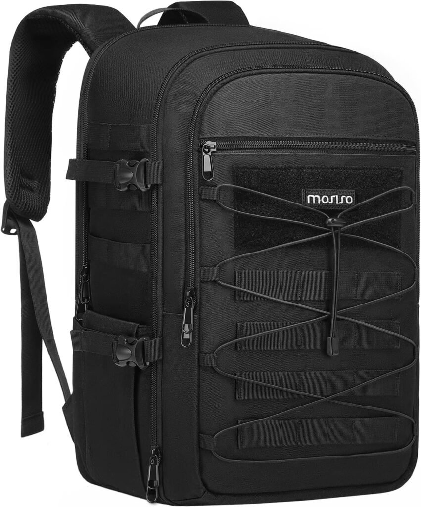 MOSISO Camera Backpack, DSLR/SLR/Mirrorless Photography 3 Layers Tactical Camera Bag Case with Tripod Holder&15-16 inch Laptop Compartment&Elastic Cord Strap Compatible with Canon/Nikon/Sony, Black MOSISO Camera Backpack, DSLR/SLR/Mirrorless Photography 3 Layers Tactical Camera Bag Case with Tripod Holder&15-16 inch Laptop Compartment&Elastic Cord Strap Compatible with Canon/Nikon/Sony, Black