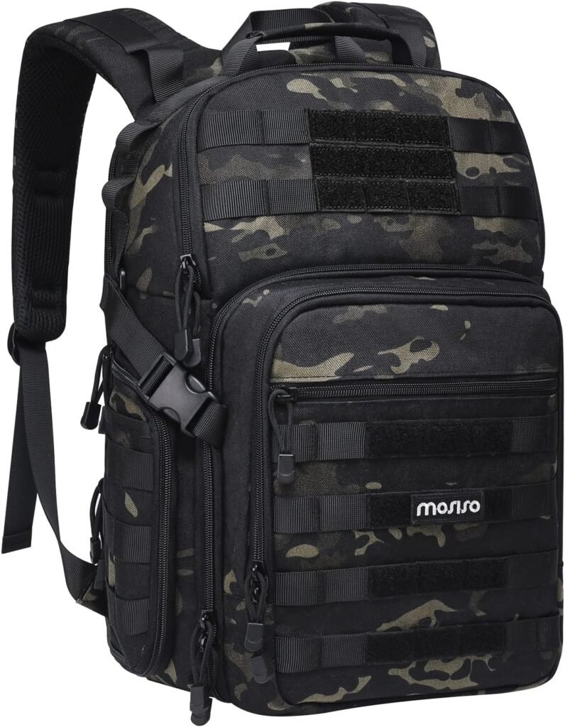 MOSISO Camera Backpack, DSLR/SLR/Mirrorless Photography Tactical Camera Bag Case with Tripod Holder & 15-16 inch Laptop Compartment Compatible with Canon/Nikon/Sony, Night Camouflage MOSISO Camera Backpack, DSLR/SLR/Mirrorless Photography Tactical Camera Bag Case with Tripod Holder & 15-16 inch Laptop Compartment Compatible with Canon/Nikon/Sony, Night Camouflage