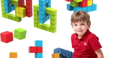 Magnetic Building Blocks, 1.58 inch Large Magnetic Stacking Cubes for Toddlers, Sensory & Montessori Toys for Boys & Girls 1 2 3 Years Old (Large Blocks for Age 1+ (36 PCS) Magnetic Building Blocks, 1.58 inch Large Magnetic Stacking Cubes for Toddlers, Sensory & Montessori Toys for Boys & Girls 1 2 3 Years Old (Large Blocks for Age 1+ (36 PCS)