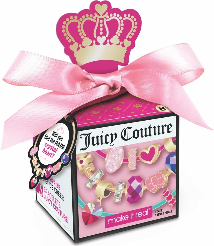 Make It Real Juicy Couture Surprise Box: Three Magical Bracelets to Make Yourself with Beads and Pendants in a Surprise Box for Collecting, Gift for Girls from 8 Years Make It Real Juicy Couture Surprise Box: Three Magical Bracelets to Make Yourself with Beads and Pendants in a Surprise Box for Collecting, Gift for Girls from 8 Years