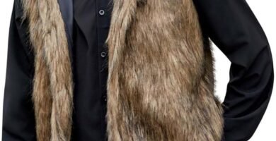 Man High Neck Faux Fur Pleather Jackets Hood Coat for Man Sleeveless Thermal Hooded Plain Winter Fall 2024