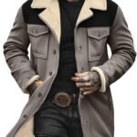 Man Jacket Jackets Trench Outfit for Mens High Neck Fleece Lined Wool Color Block Thermal Fuzzy Jacket 2024