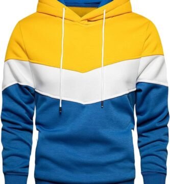 Man Long Sleeve Outfits Color Block Hood Outfit Sweatshirts for Mens Track Gym Warm Hooded Fall Winter Outfits 2024