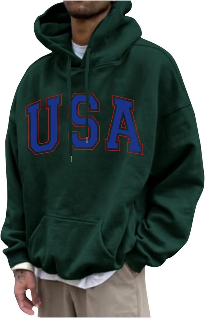 Man’s Tops Athletic Sports Gentleman Sweatshirt Sweatshirts for Teen Boys Long Sleeve Letter Print Graphic Hoodies